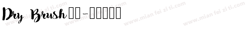 Dry Brush字体字体转换